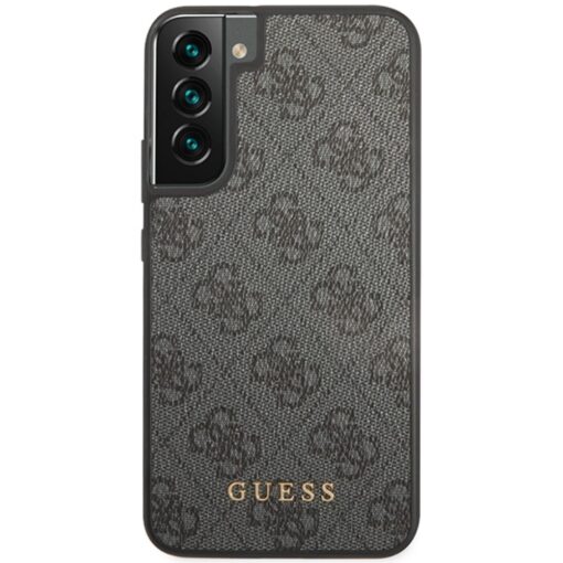 Guess case for Samsung Galaxy S23 GUHCS23SG4GFGR grey hardcase 4G Metal Gold Logo - Image 2