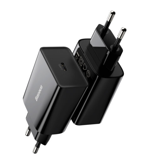 Baseus wall charger Speed Mini PD 20W 1x USB-C black - Image 2