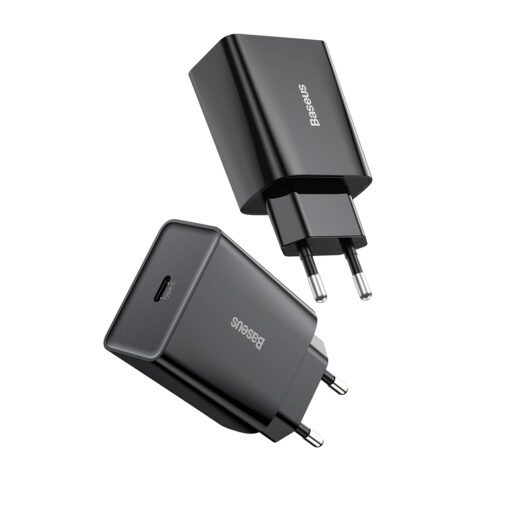 Baseus wall charger Speed Mini PD 20W 1x USB-C black - Image 3