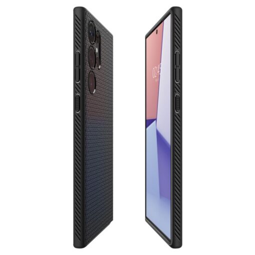 Spigen Liquid Air case for Samsung Galaxy S23 Ultra matt black - Image 9