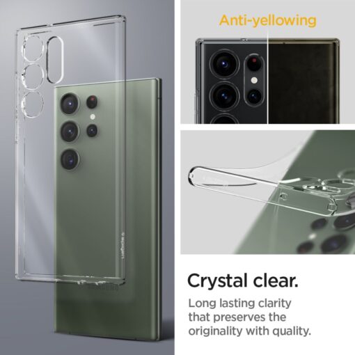 Spigen Liquid Crystal case for Samsung Galaxy S23 Ultra crystal clear - Image 12