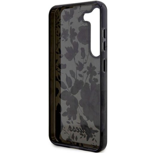 Guess case for Samsung Galaxy S23 Plus GUHCS23MHCFWSK black HC IML Flower - Image 6