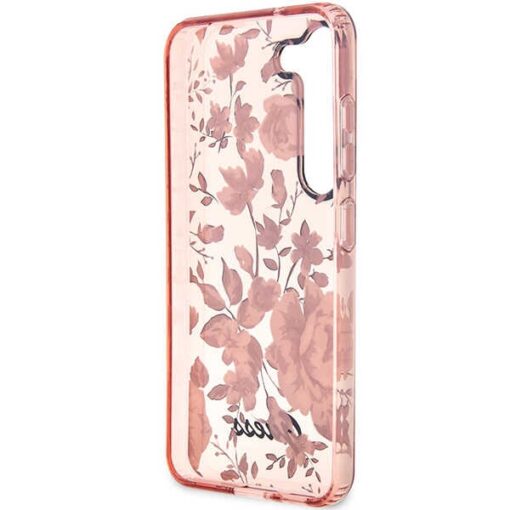 Guess case for Samsung Galaxy S23 Ultra GUHCS23LHCFWSP pink HC IML Flower - Image 6