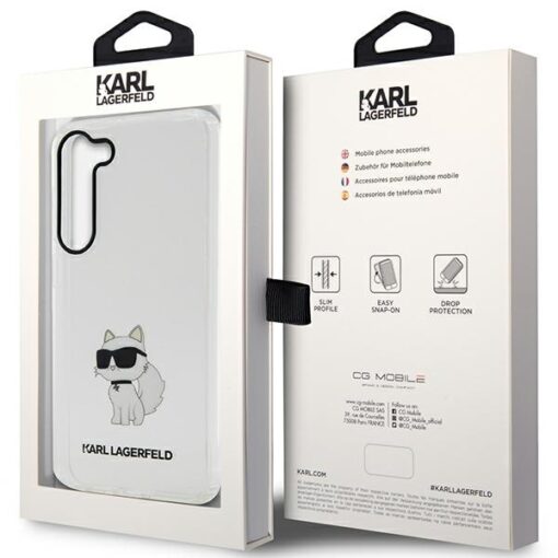 Karl Lagerfeld case for Samsung Galaxy S23 Ultra KLHCS23LHNCHTCT transparent HC IML NFT Choupette - Image 7
