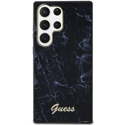 Guess case for Samsung Galaxy S23 Ultra GUHCS23LPCUMAK black HC PU/TPU Marble - Image 2