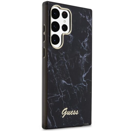 Guess case for Samsung Galaxy S23 Ultra GUHCS23LPCUMAK black HC PU/TPU Marble - Image 4