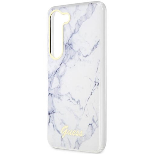 Guess case for Samsung Galaxy S23 GUHCS23SPCUMAH white HC PU/TPU Marble - Image 6