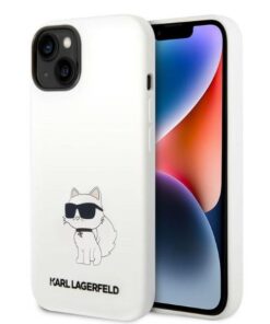 Karl Lagerfeld case for iPhone 14 Pro Max 6,7" KLHCP14XSNCHBCH white HC Silicone NFT Choupette