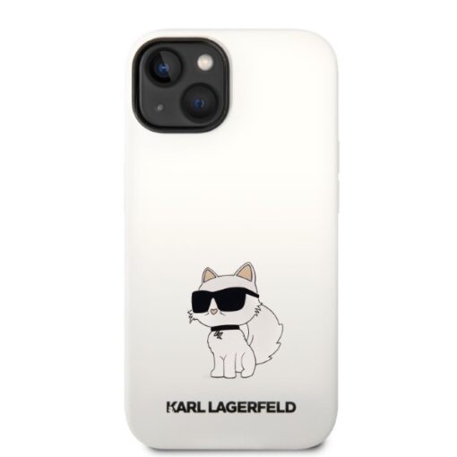 Karl Lagerfeld case for iPhone 14 Pro Max 6,7" KLHCP14XSNCHBCH white HC Silicone NFT Choupette - Image 3