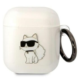 Karl Lagerfeld case for Airpods 1 / 2 KLA2HNCHTCT transparent Ikonik Choupette