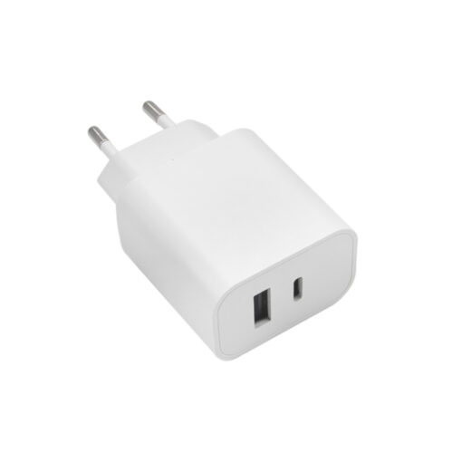 Maxlife MXTC-06 PD QC charger 1x USB-C 1x USB 20W white - Image 2