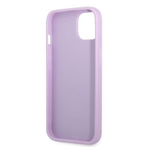 Guess case for iPhone 13 6,1" GUHCP13MPS4MU purple hardcase Saffiano 4G Small Metal Logo - Image 4