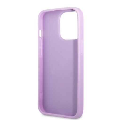 Guess case for iPhone 13 Pro Max 6,7" GUHCP13XPS4MU purple hardcase Saffiano 4G Small Metal Logo - Image 3