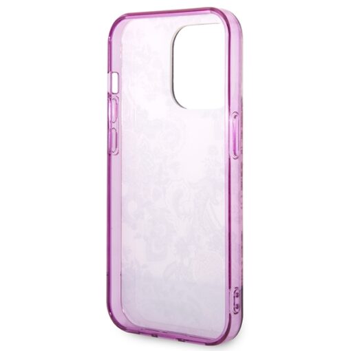 Guess case for iPhone 14 Pro Max 6,7" GUHCP14XHGPLHF fuchsia hardcase Porcelain Collection - Image 4