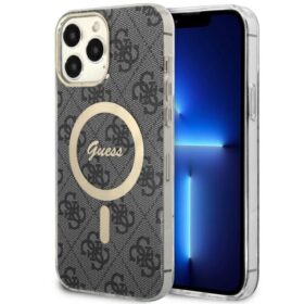 Guess case for iPhone 13 Pro Max 6,7" GUHMP13XH4STK black hardcase Magsafe IML 4G