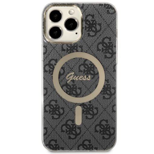 Guess case for iPhone 13 Pro Max 6,7" GUHMP13XH4STK black hardcase Magsafe IML 4G - Image 3