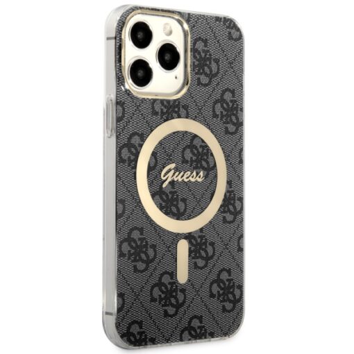 Guess case for iPhone 13 Pro Max 6,7" GUHMP13XH4STK black hardcase Magsafe IML 4G - Image 4