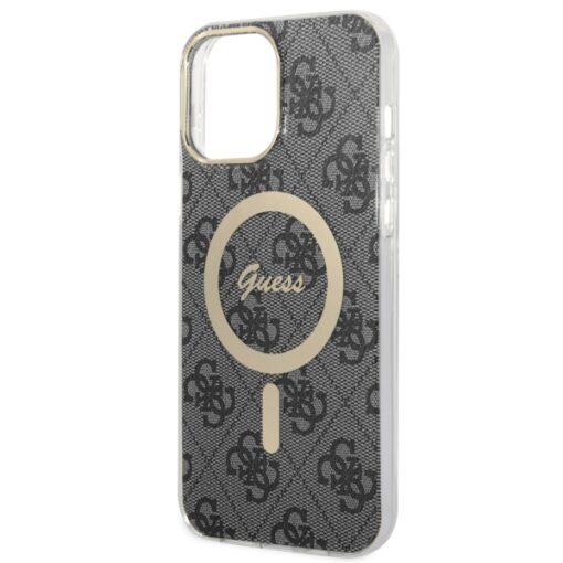 Guess case for iPhone 13 Pro Max 6,7" GUHMP13XH4STK black hardcase Magsafe IML 4G - Image 6