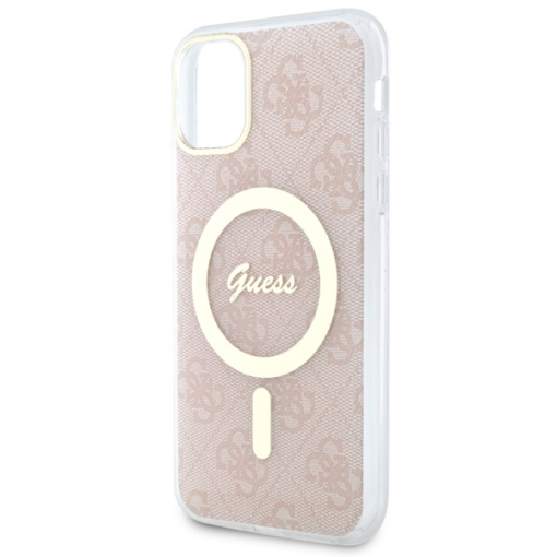 Guess case for iPhone 11 GUHMN61H4STP pink hardcase Magsafe IML 4G - Image 6