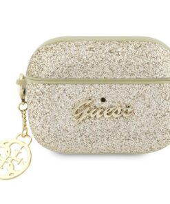 Guess case for AirPods Pro 2 GUAP2GLGSHD gold PU Glitter Flake 4G