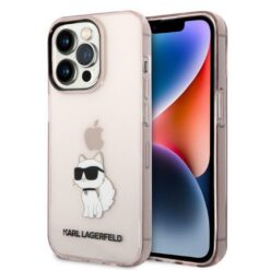 Karl Lagerfeld case for iPhone 14 Pro 6,1" KLHCP14LG2CPS pink hardcase Ikonik Choupette