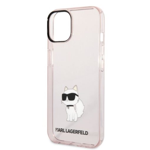 Karl Lagerfeld case for iPhone 14 6,1" KLHCP14SHNCHTCP pink hardcase Ikonik Choupette - Image 6