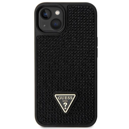 Guess case for iPhone 14 6,1" GUHCP14SHDGTPK black hardcase Rhinestone Triangle - Image 3