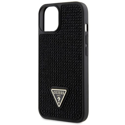 Guess case for iPhone 14 6,1" GUHCP14SHDGTPK black hardcase Rhinestone Triangle - Image 6