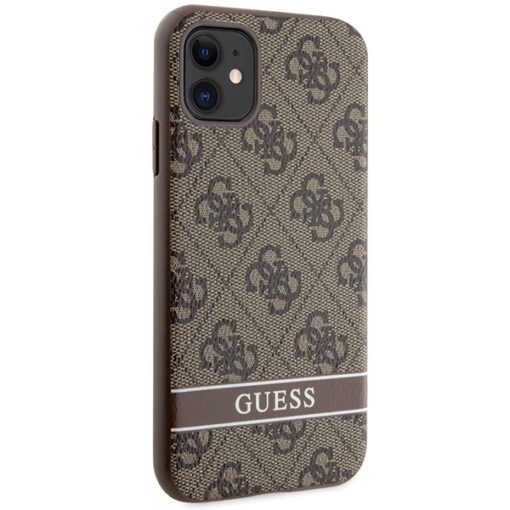 Guess case for iPhone 11 GUHCN61P4SNW brown HC 4G Stripe - Image 4