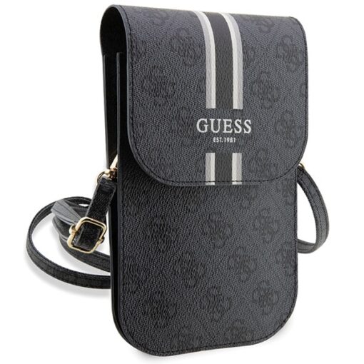 Guess bag GUWBP4RPSK black Wallet 4G Stripes - Image 3