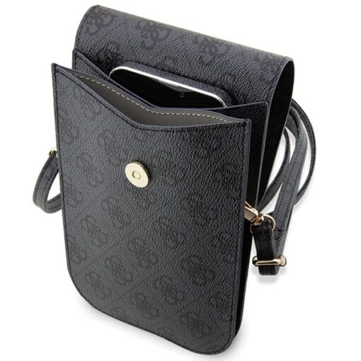 Guess bag GUWBP4RPSK black Wallet 4G Stripes - Image 4