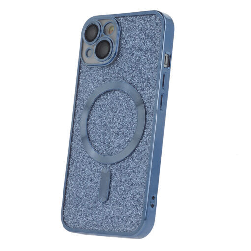 Glitter Chrome Mag case for iPhone 15 Pro Max 6,7" blue