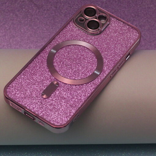 Glitter Chrome Mag case for iPhone 12 6,1" pink - Image 7