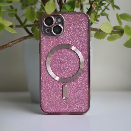 Glitter Chrome Mag case for iPhone 14 Pro 6,1" pink - Image 8