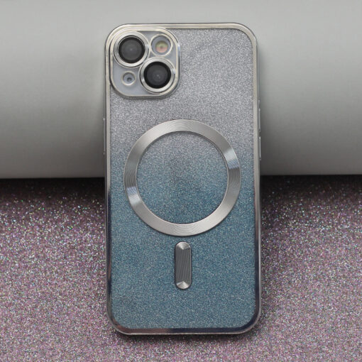 Glitter Chrome Mag case for iPhone 15 Pro Max 6,7" silver gradient - Image 5