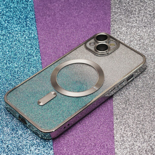 Glitter Chrome Mag case for iPhone 15 6,1" silver gradient - Image 8