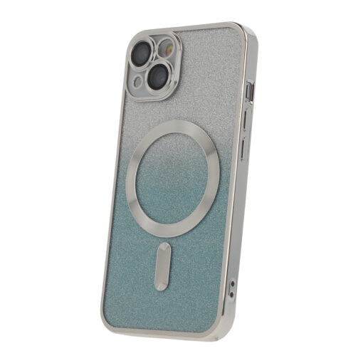 Glitter Chrome Mag case for iPhone 15 Pro 6,1" silver gradient