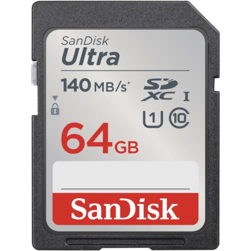 SanDisk memory card 64GB Ultra SDXC 64GB 140MB/s UHS-I Class 10