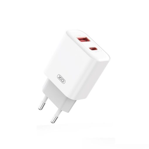 XO wall charger CE12 PD QC 3.0 20W 1x USB 1x USB-C white - Image 2