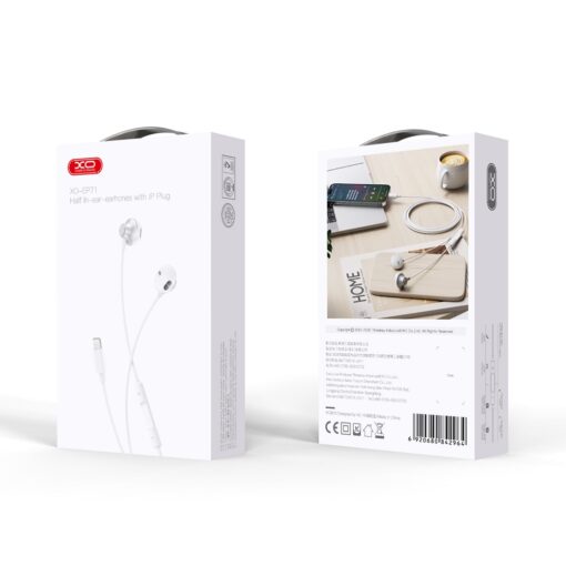 XO wired earphones EP71 Lightning white - Image 4