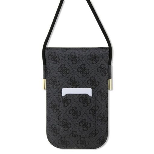 Guess bag for phone GUOWBP4SNSK black Wallet 4G Cord Script - Image 2