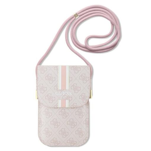 Guess bag for phone GUOWBP4RPSP pink Wallet 4G Stripes