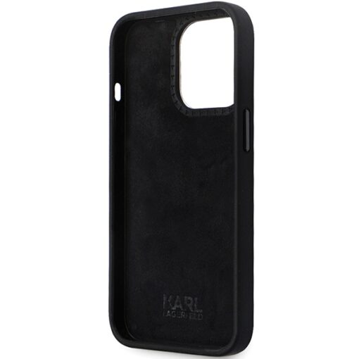 Karl Lagerfeld case for iPhone 13 Pro Max 6,7" KLHCP13XSMHCNPK black HC Silicone C Metal Pin - Image 7