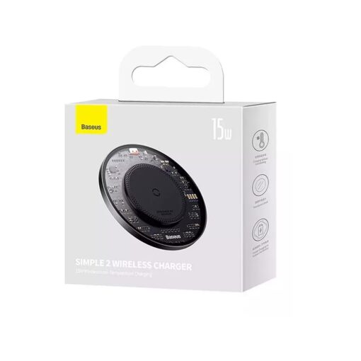 Baseus wireless charger Simple 2 15W black - Image 9