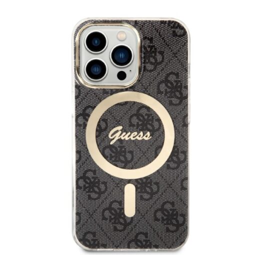 Guess set case + charger for iPhone 13 Pro 6,1" GUBPP13LH4EACSK black hard case 4G Print MagSafe - Image 3