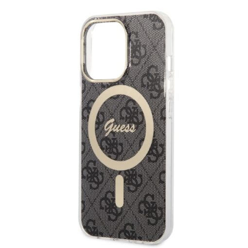 Guess set case + charger for iPhone 13 Pro 6,1" GUBPP13LH4EACSK black hard case 4G Print MagSafe - Image 6