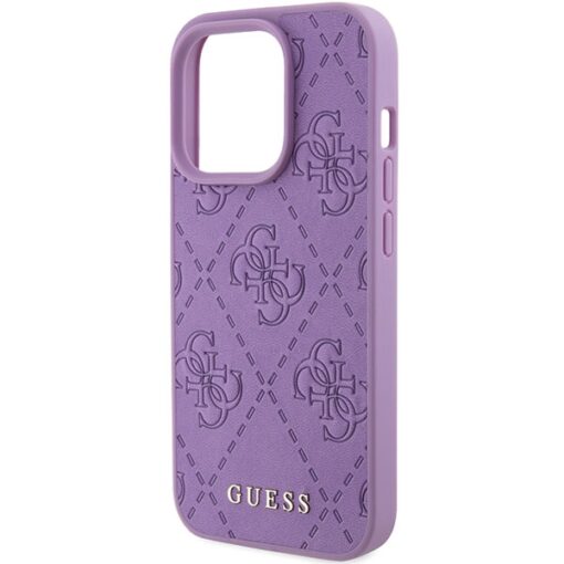 Guess case for iPhone 15 Pro 6,1" GUHCP15LP4EPMU light purple HC PU Quilted 4G Classic - Image 6