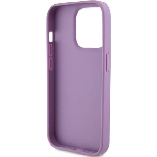 Guess case for iPhone 15 Pro 6,1" GUHCP15LP4EPMU light purple HC PU Quilted 4G Classic - Image 7