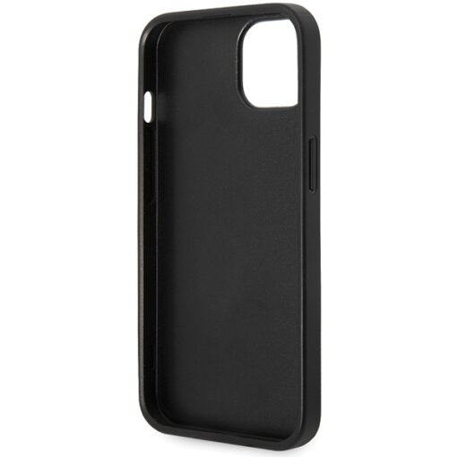 Guess case for iPhone 15 6,1" GUHCP15S4GMGGR grey HC PU Leather 4G Metal Logo - Image 7
