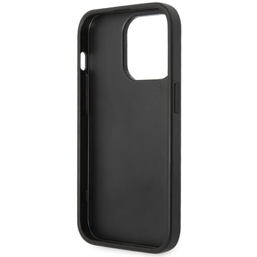 Guess case for iPhone 15 Pro Max 6,7" GUHCP15X4GMGGR grey HC PU Leather 4G Metal Logo - Image 7